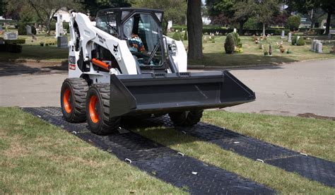 how to protect turf while using skid steer|Heavy Machinery: 5 Ways to Protect Grass.